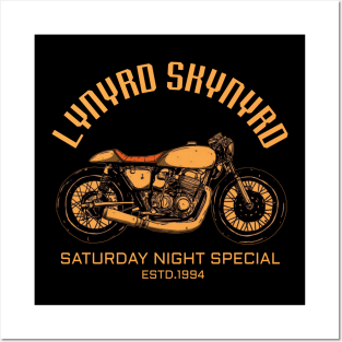 Motorcycle saturday night special lynyrd Posters and Art